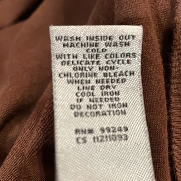 LIZ & ME for CATHERINES BROWN BEADED NECK SLEEVELESS TEE.BROWN IN PLUS SZ 3X EUC - Picture 6 of 10